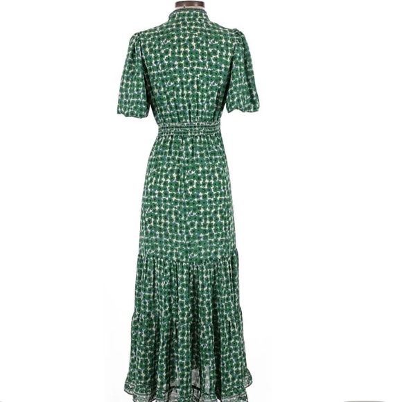 Max Studio Emerald Floral Maxi Dress - Flattering dress for any body type - Picture 6 of 6